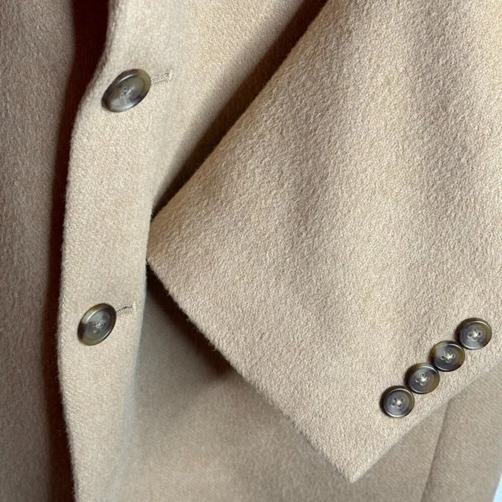 Jos A Bank CamelHair 2 Button Suit Jacket Tan size 43 R